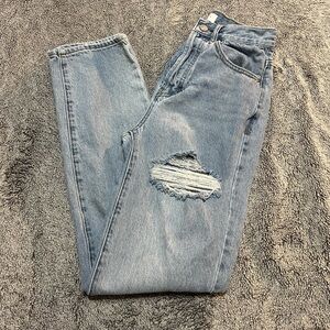 Distressed PacSun Light-Washed Dad Jeans